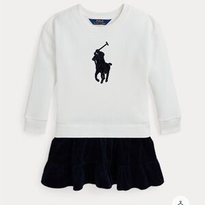 Polo by Ralph Lauren White and Black corduroy sweater dress